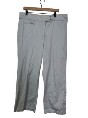 Chicos Womens Gray Chino Pants Chicos Size 3 Short / Size 16 Short